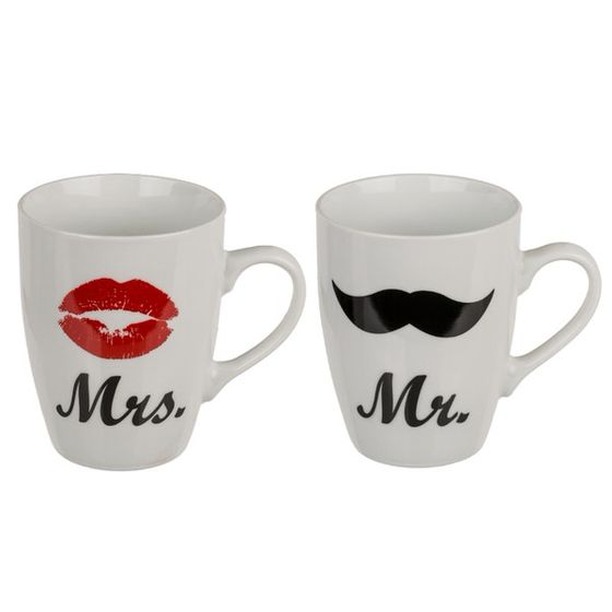 Κεραμικές κούπες Mr & Mrs