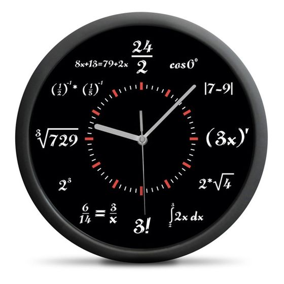 Μαθηματικό ρολόι τοίχου Deluxe
