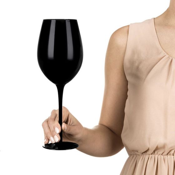 Τεράστιο ποτήρι κρασιού diVinto - μαύρο