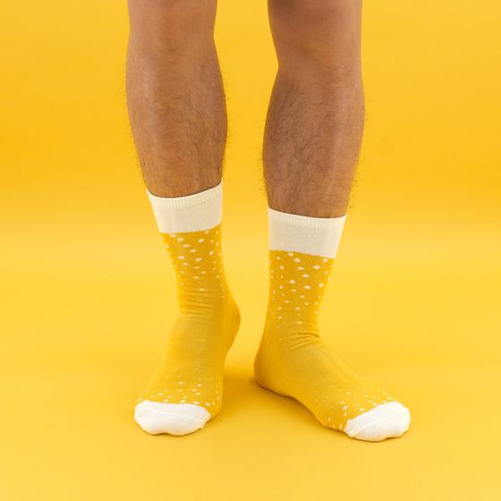 Κάλτσες μπίρας - κίτρινες