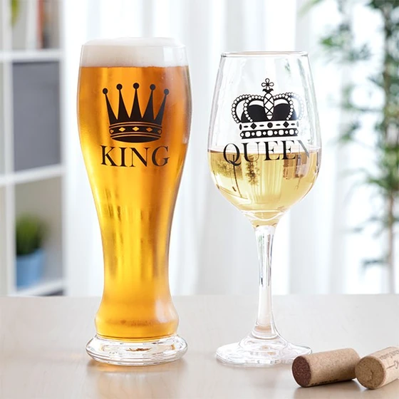 King & Queen Σετ ποτηριών