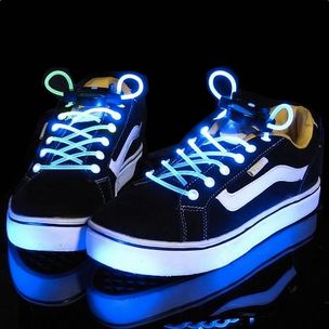 Φωτιζόμενα LED κορδόνια παπουτσιών - μπλε