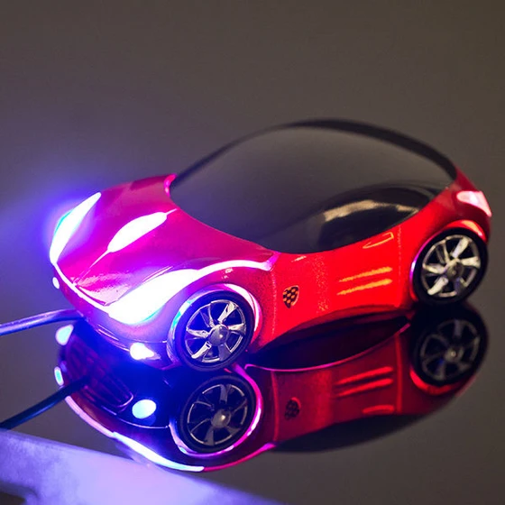 USB οπτικό ποντίκι σε σχήμα αυτοκινήτου - κόκκινο